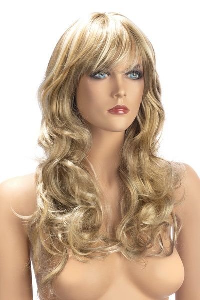 Perruque cheveux naturels  avec attaches réglables blonde Zara