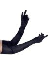 Gants longs en satin