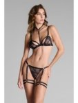Soutien-gorge triangle sans armatures ouvrable à harnais Jeux Magnétiques