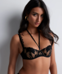 Night at Paradise demi bra with necklace