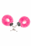 Menottes en peluche rose